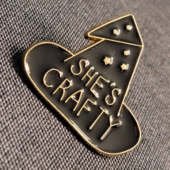 She's Crafty Witch's Hat Enamel Pin - Picture 8 of 8